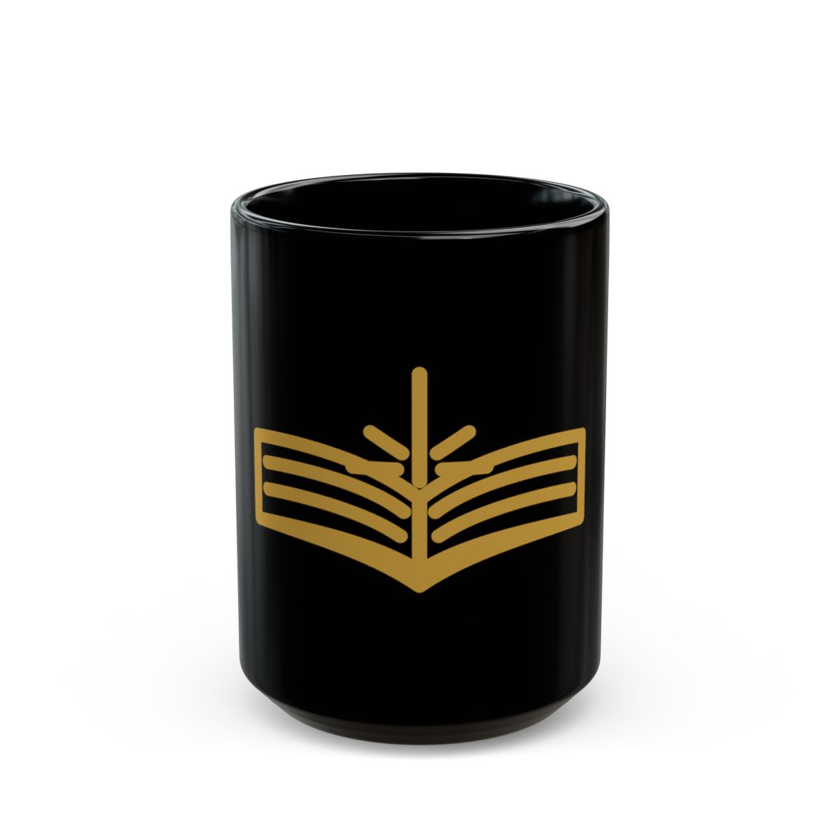 Radiant Covenant — Black and Gold Bible Mug